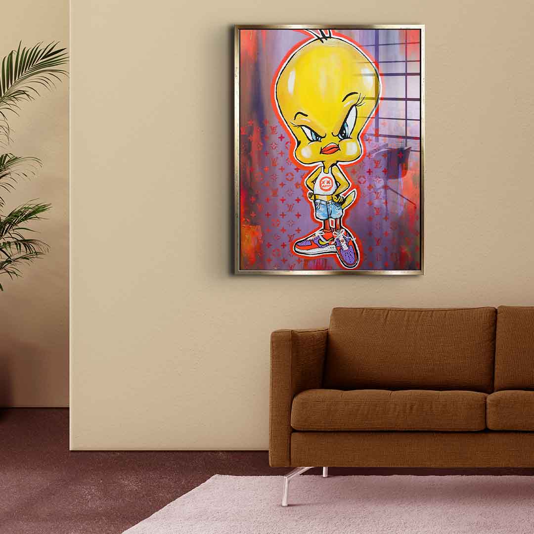 Angry Tweety - Acrylglas