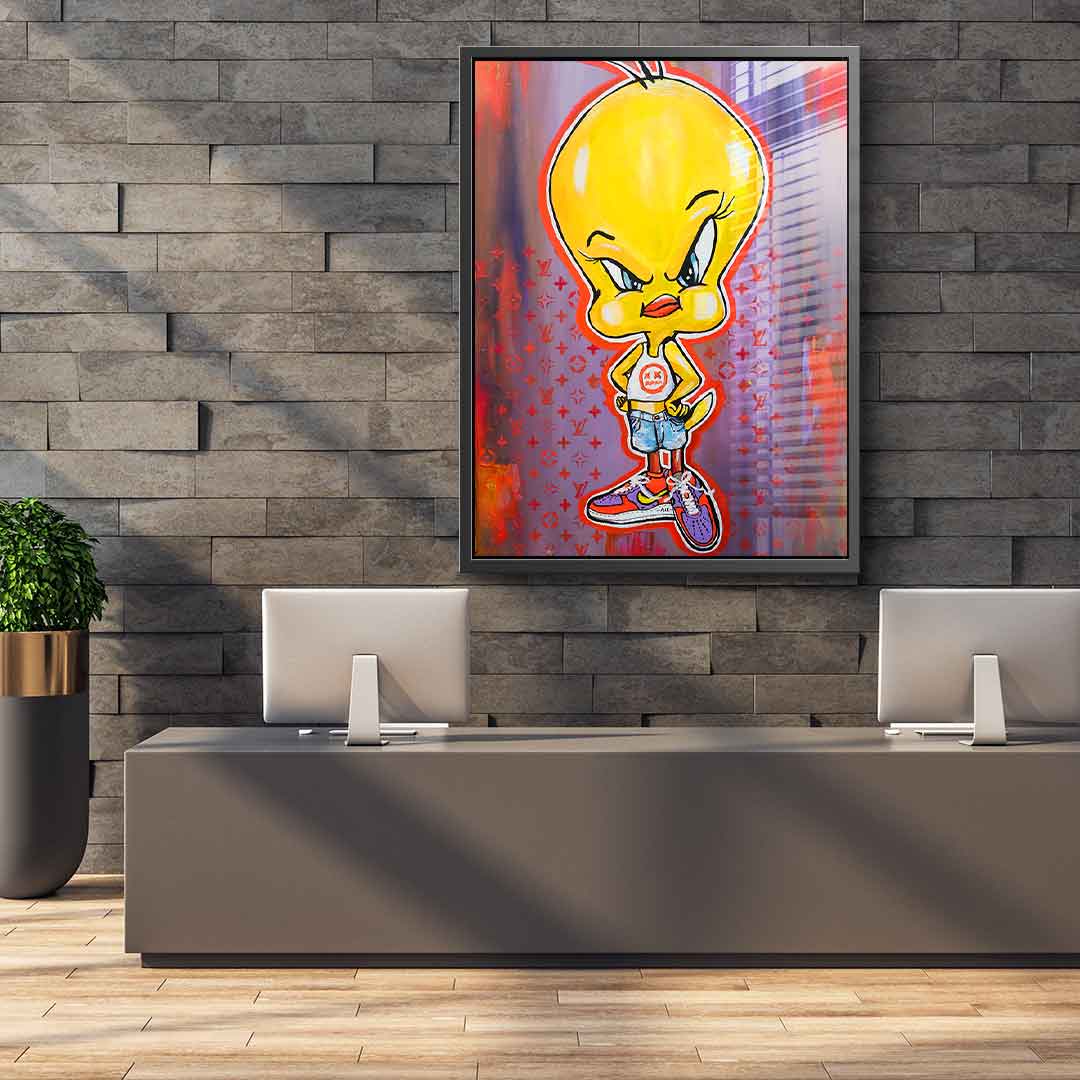 Angry Tweety - Acrylglas