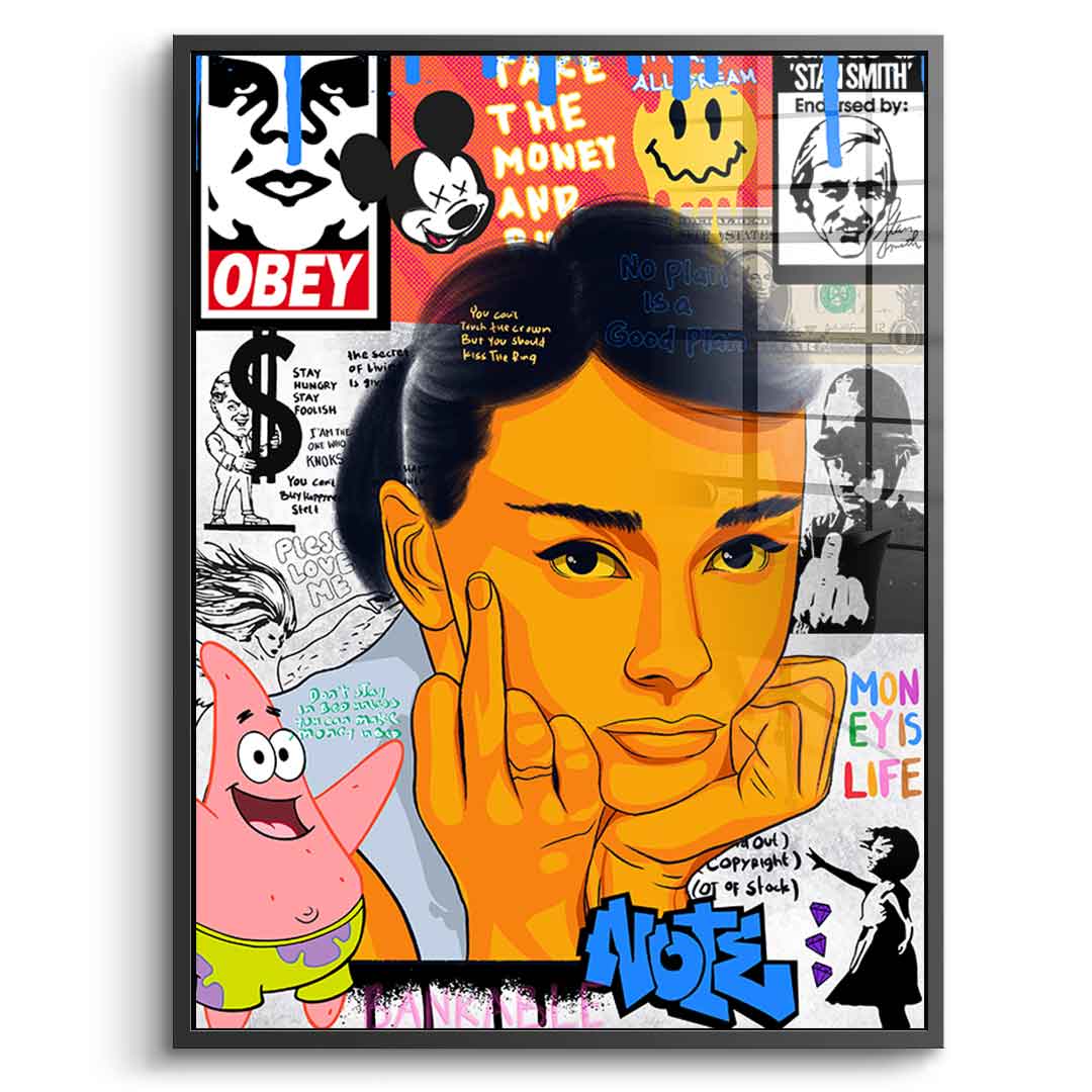 Audrey Hepburn - Acrylglas