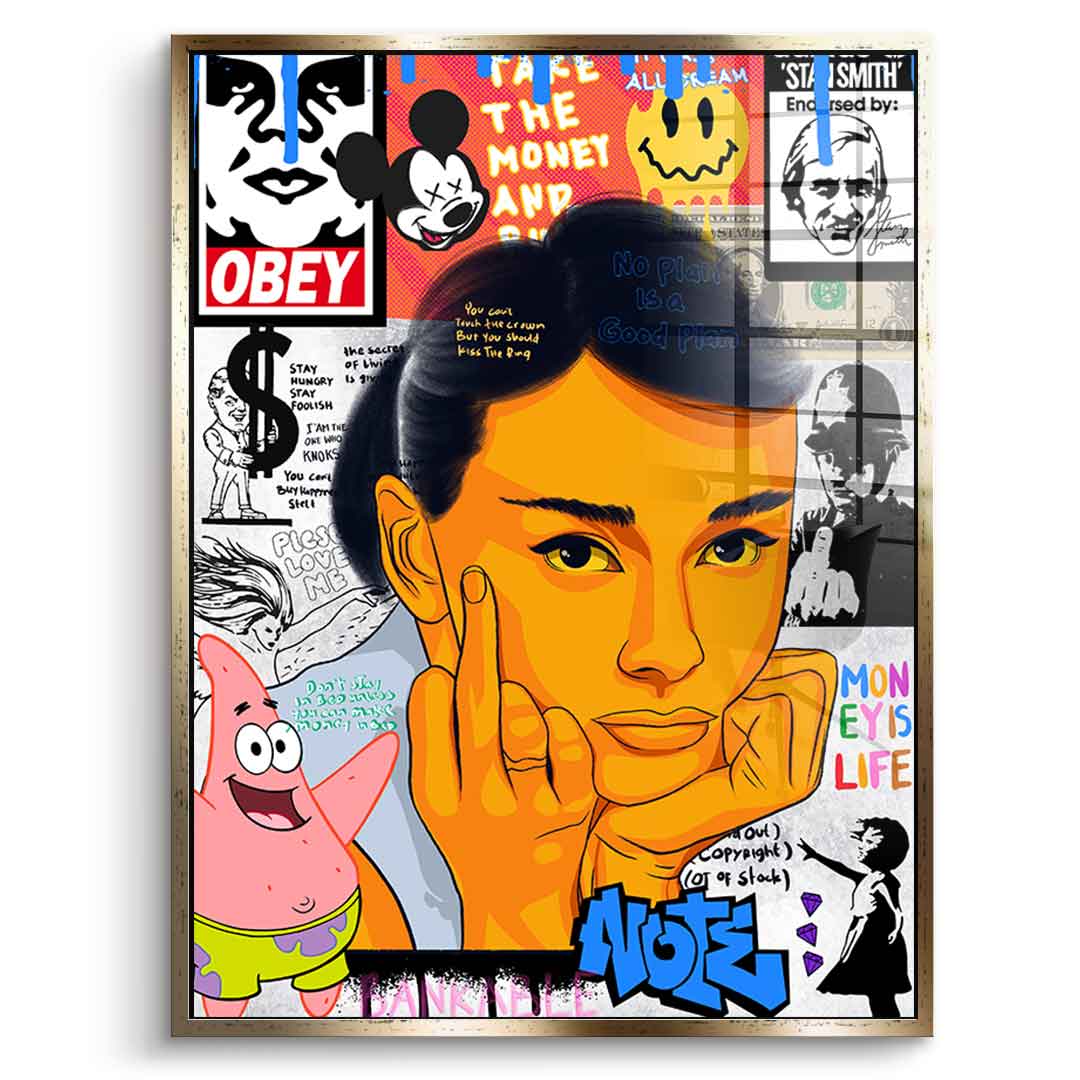 Audrey Hepburn - Acrylglas