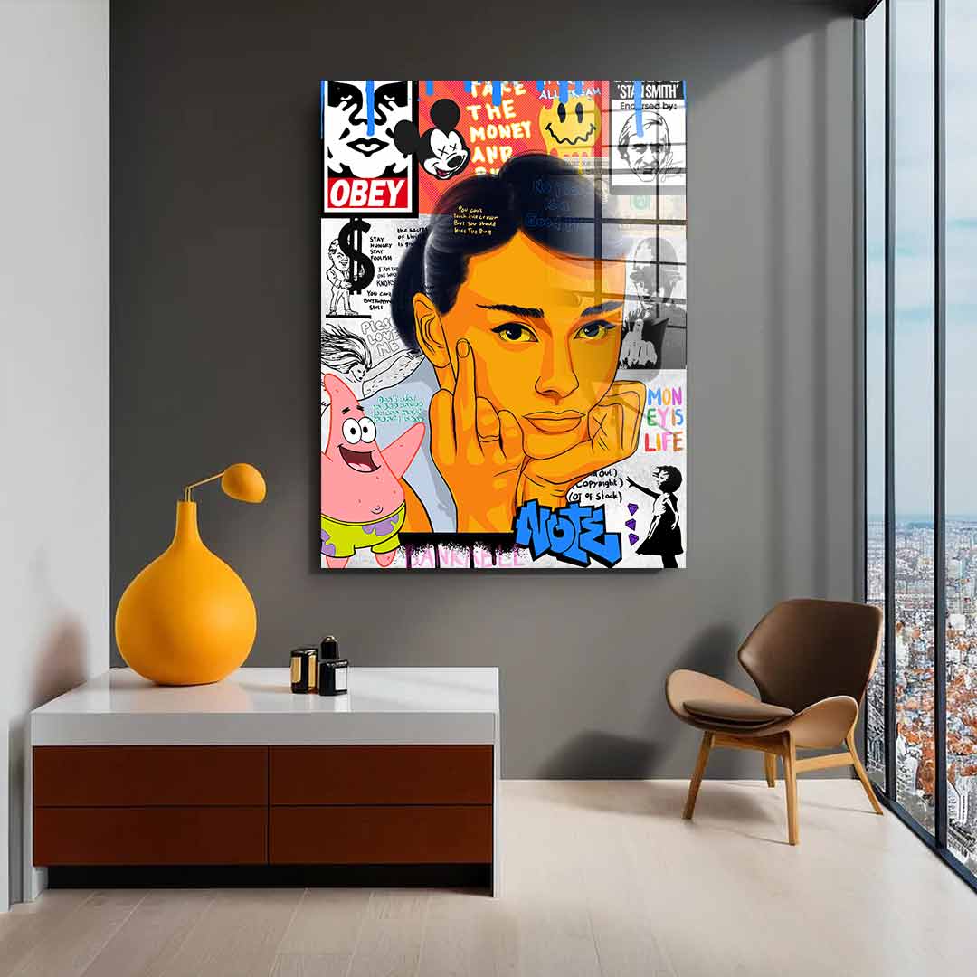 Audrey Hepburn - Acrylglas