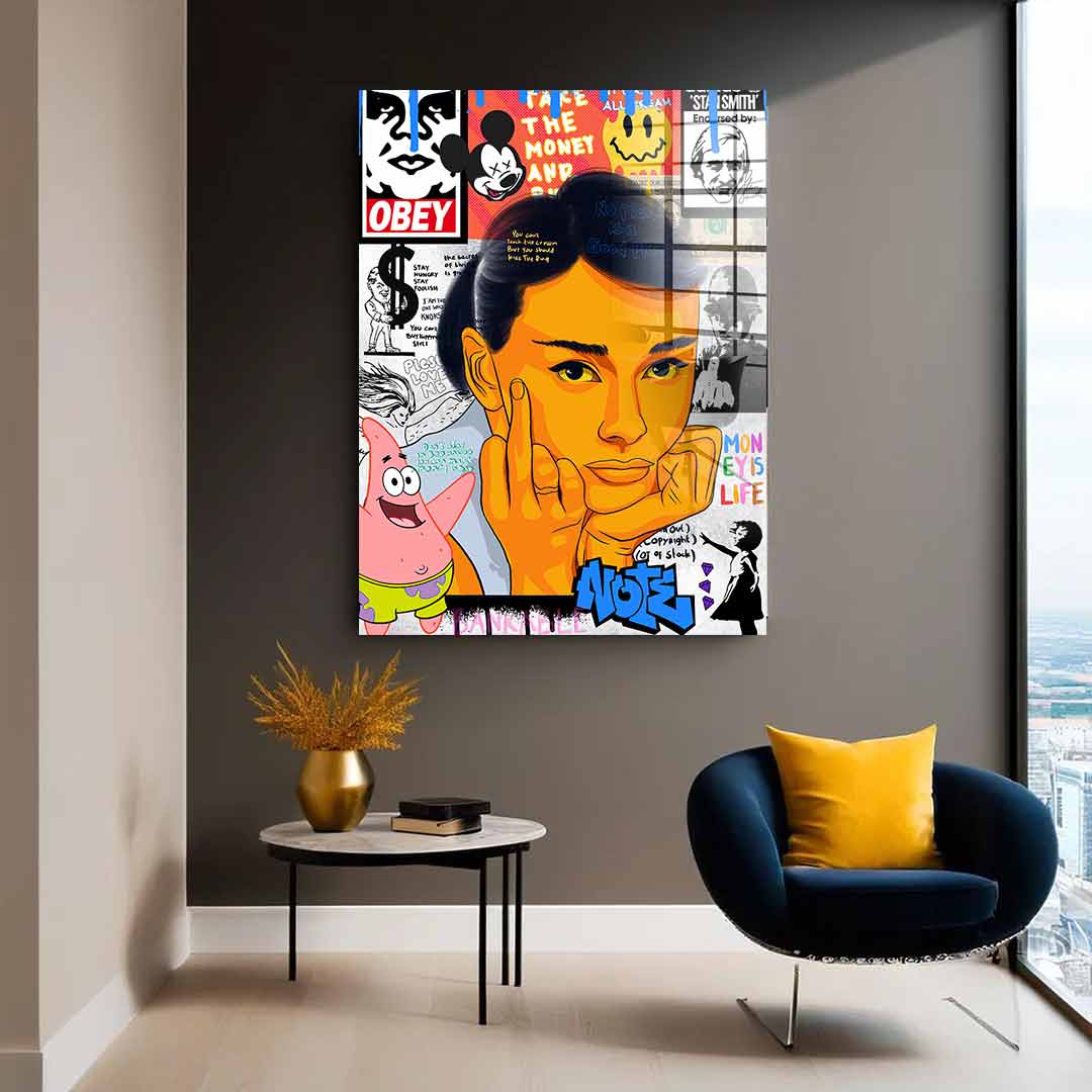 Audrey Hepburn - Acrylglas