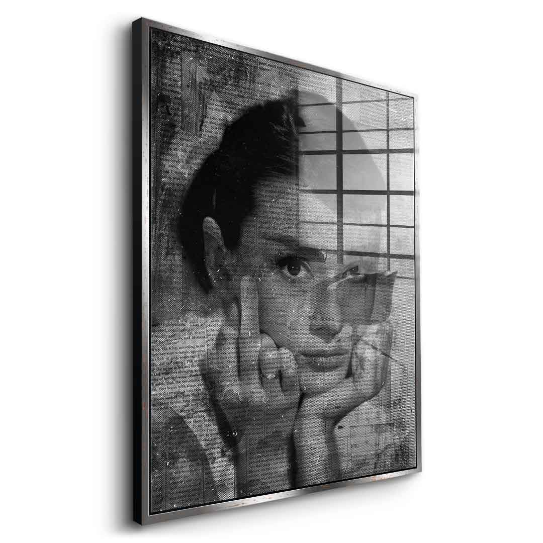 Audrey Hepburn Portrait - Acrylglas