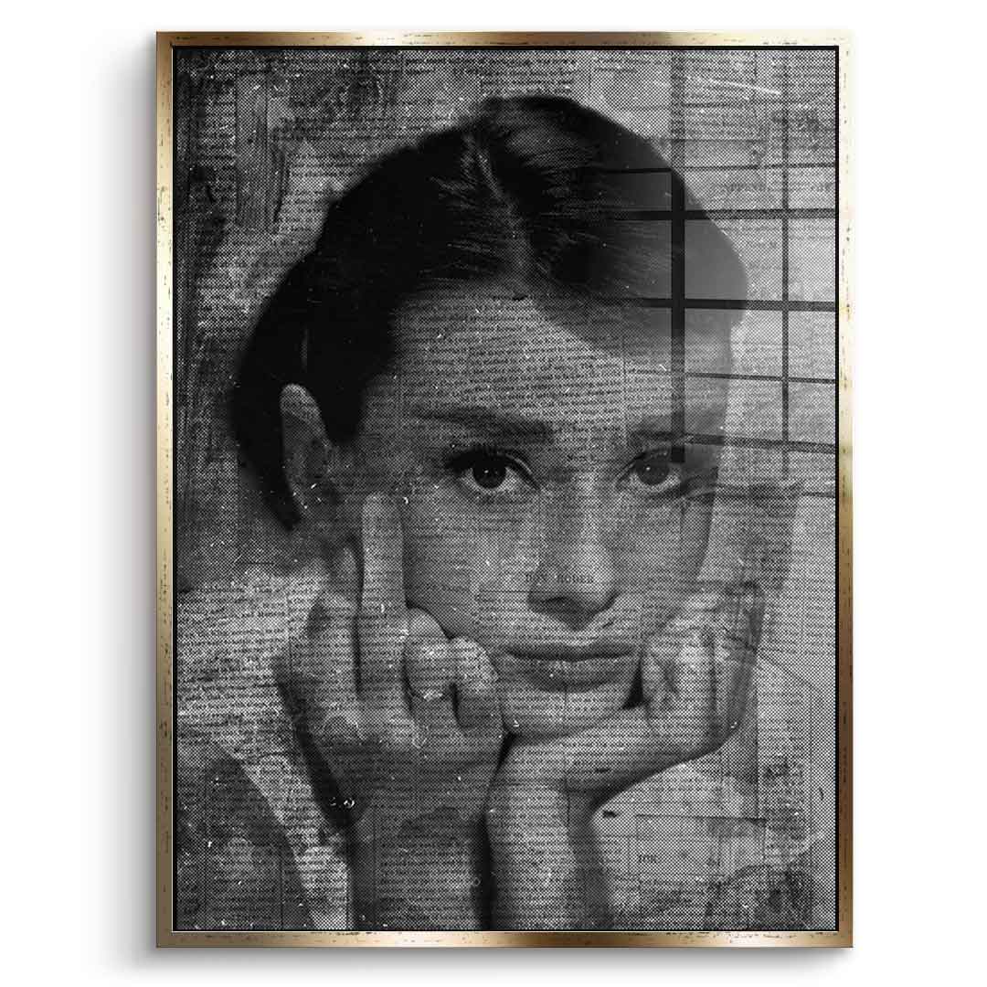 Audrey Hepburn Portrait - Acrylglas