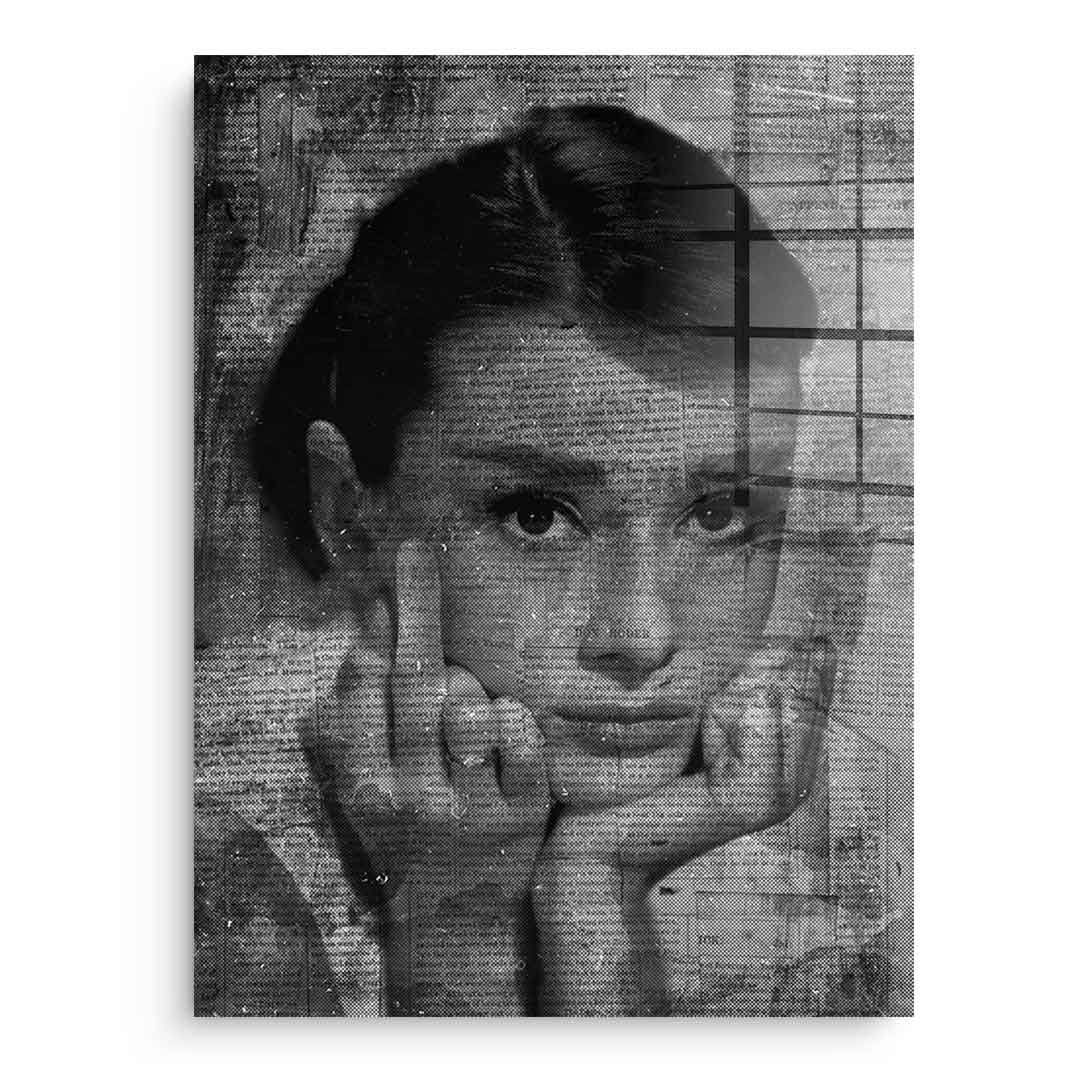Audrey Hepburn portrait - acrylic glass