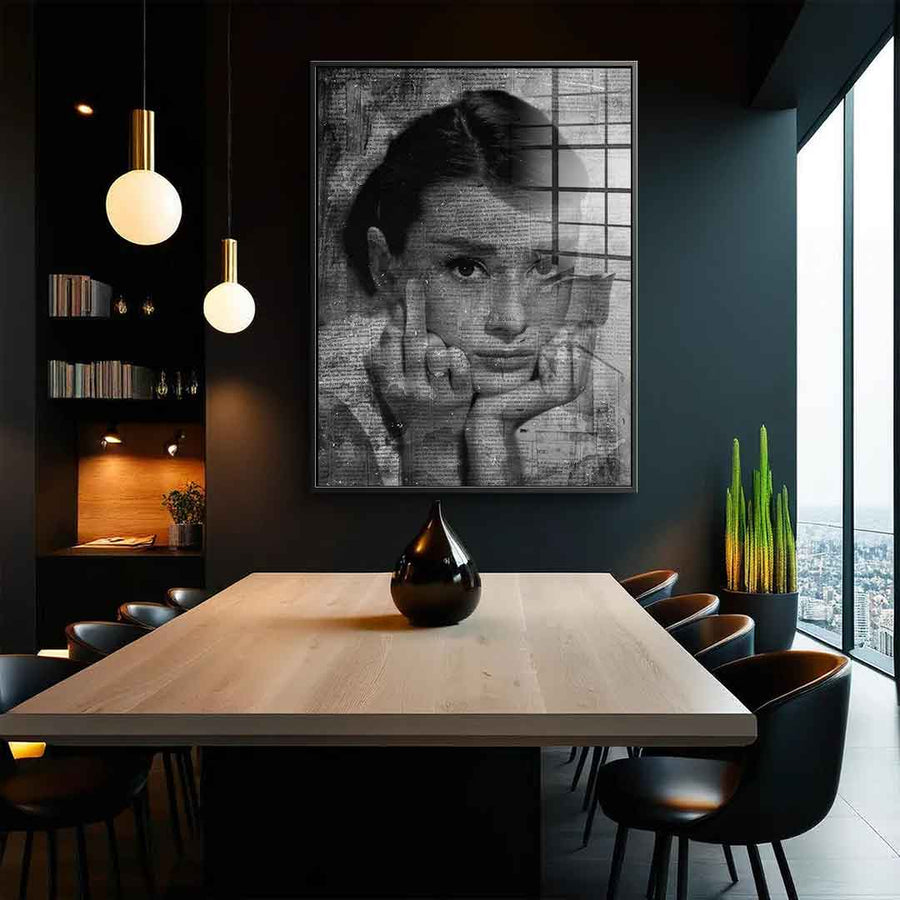 Audrey Hepburn Portrait - Acrylglas