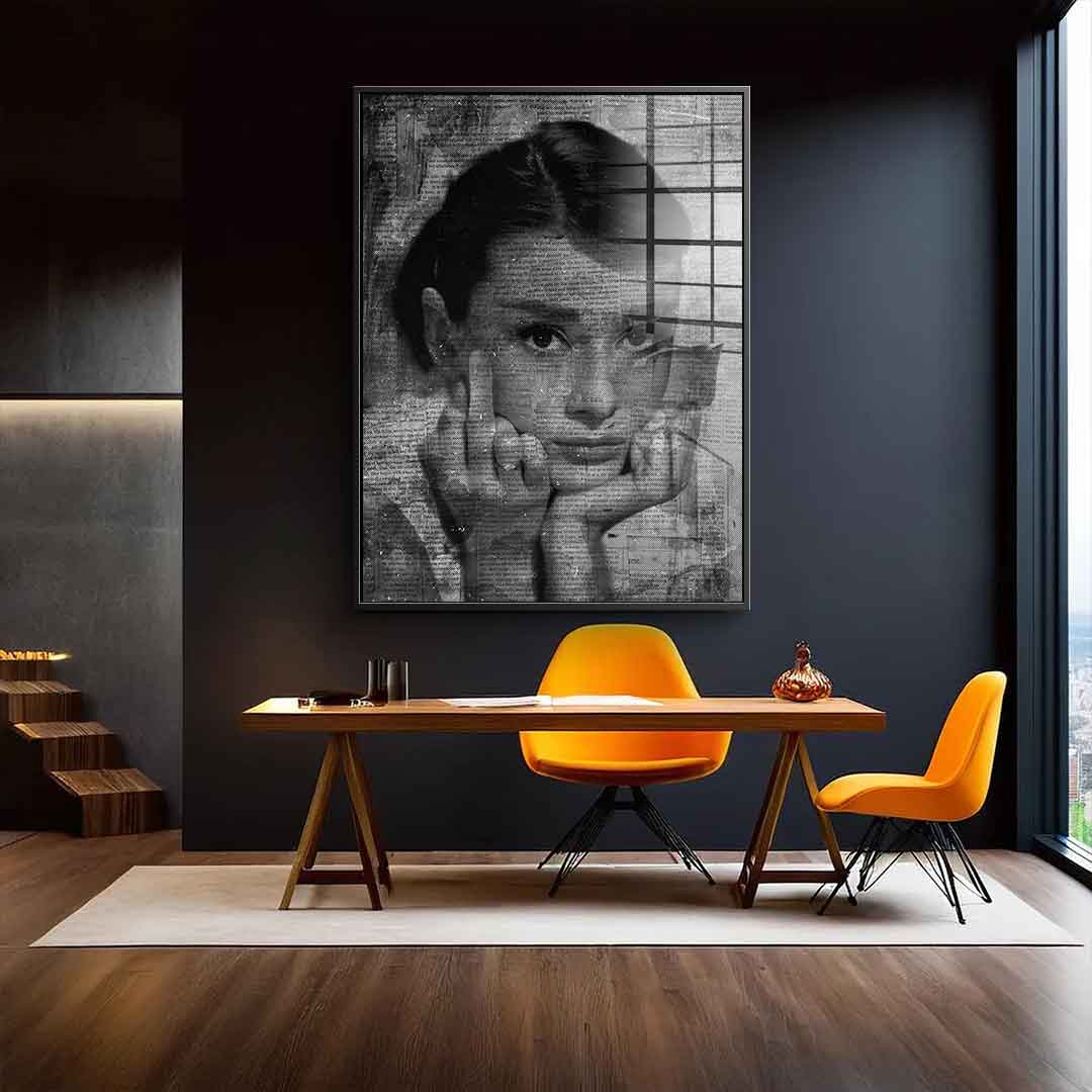 Audrey Hepburn Portrait - Acrylglas