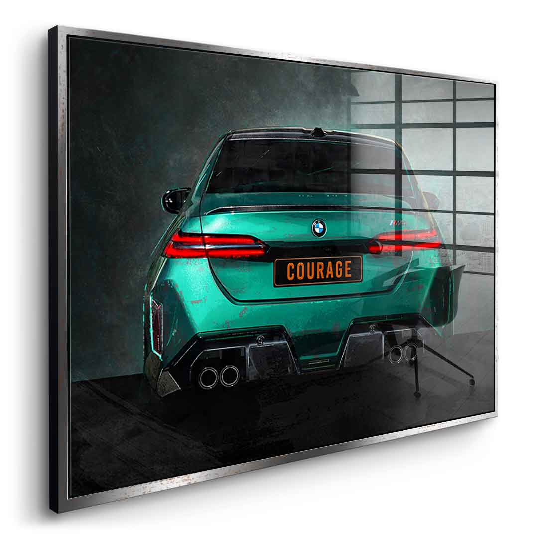 BMW M5 Backside - Acrylglas