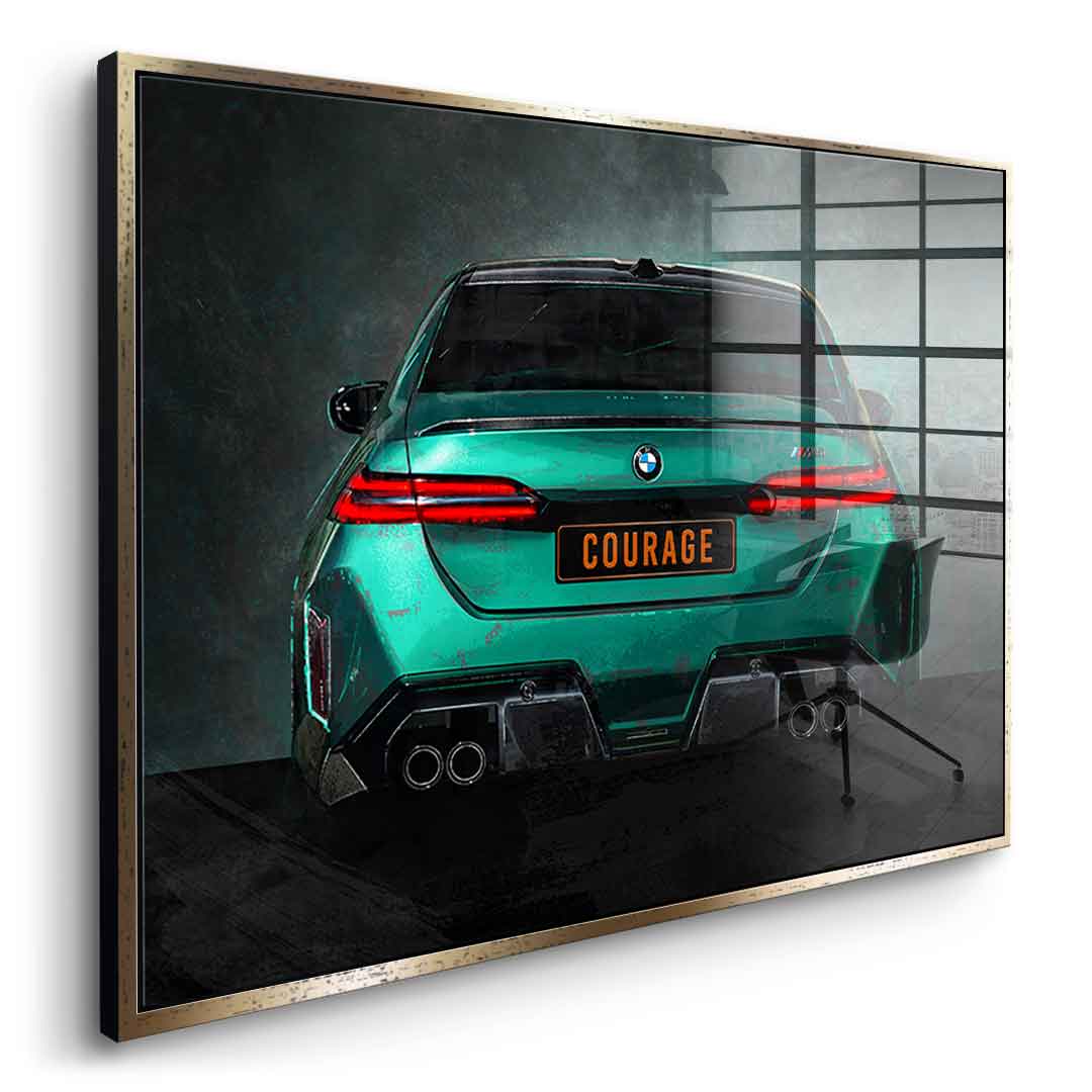 BMW M5 Backside - Acrylglas