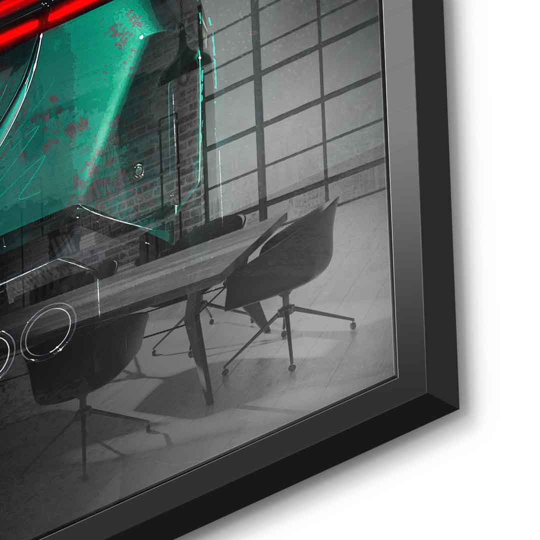 BMW M5 Backside - Acrylglas