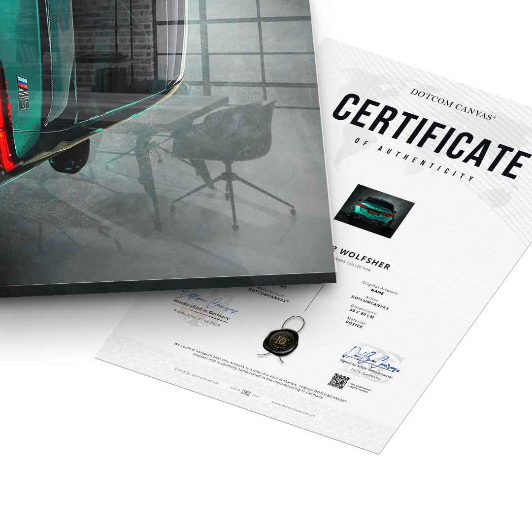 BMW M5 Backside - Acrylglas