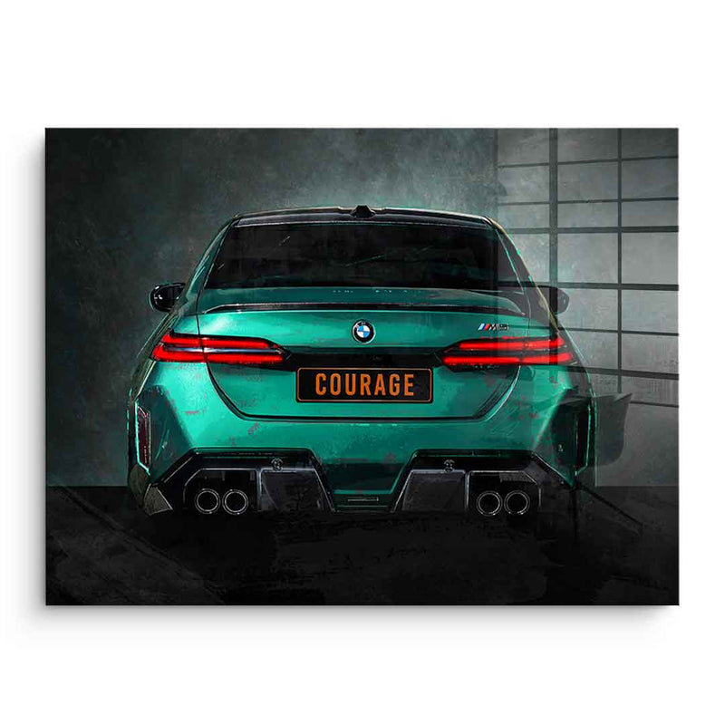BMW M5 Backside - Acrylglas