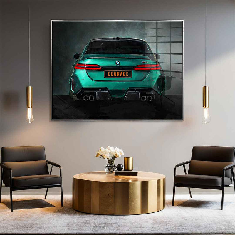 BMW M5 Backside - Acrylglas