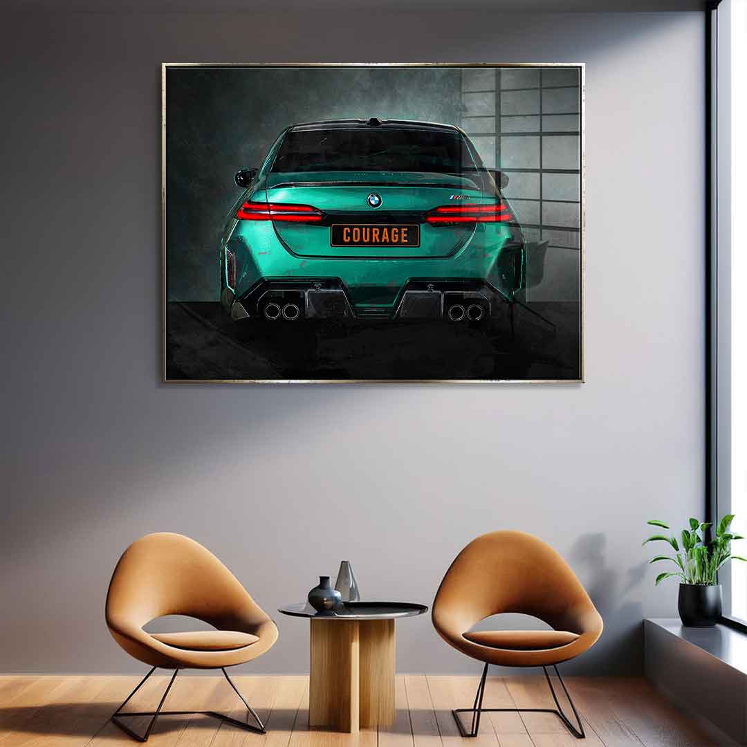 BMW M5 Backside - Acrylglas
