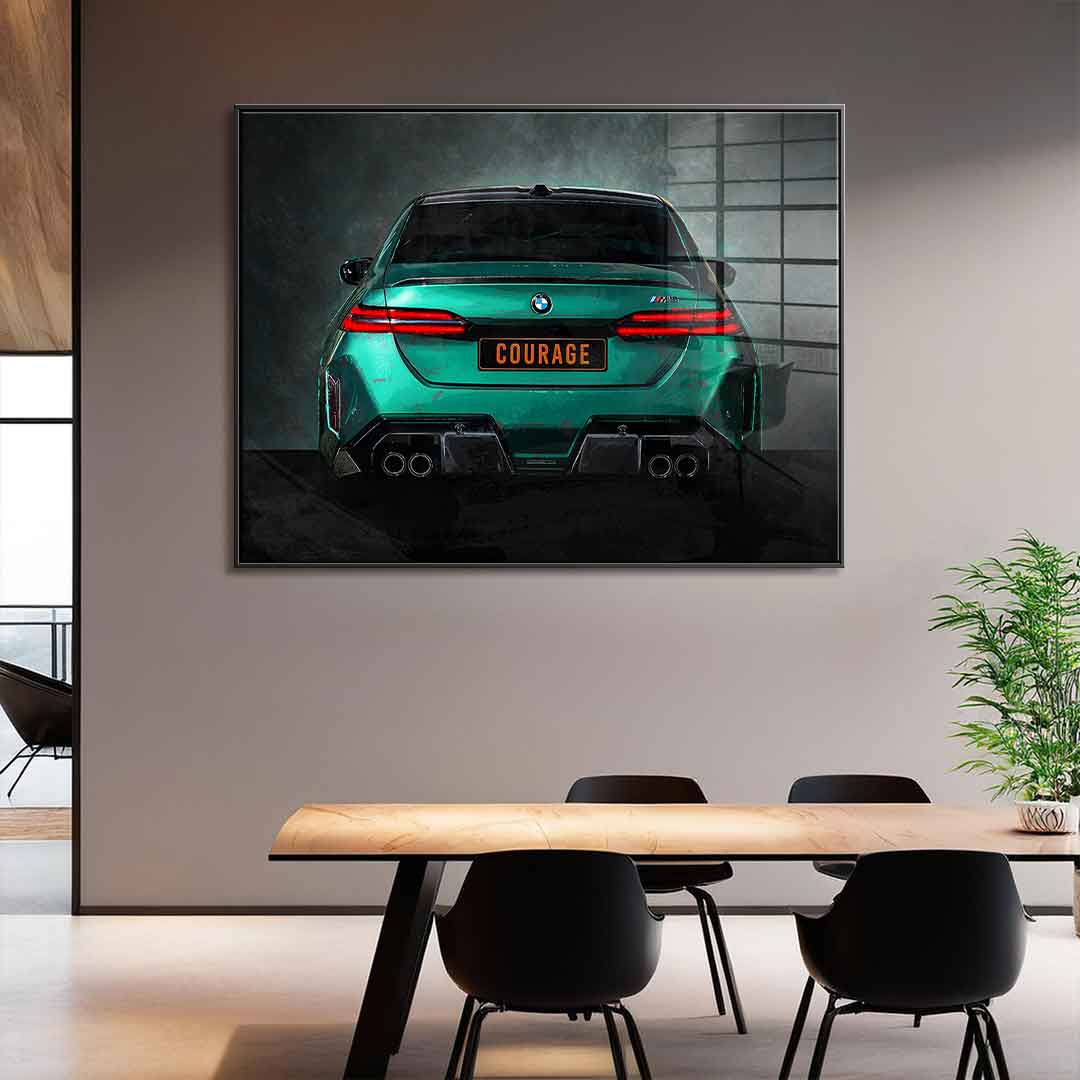 BMW M5 Backside - Acrylglas