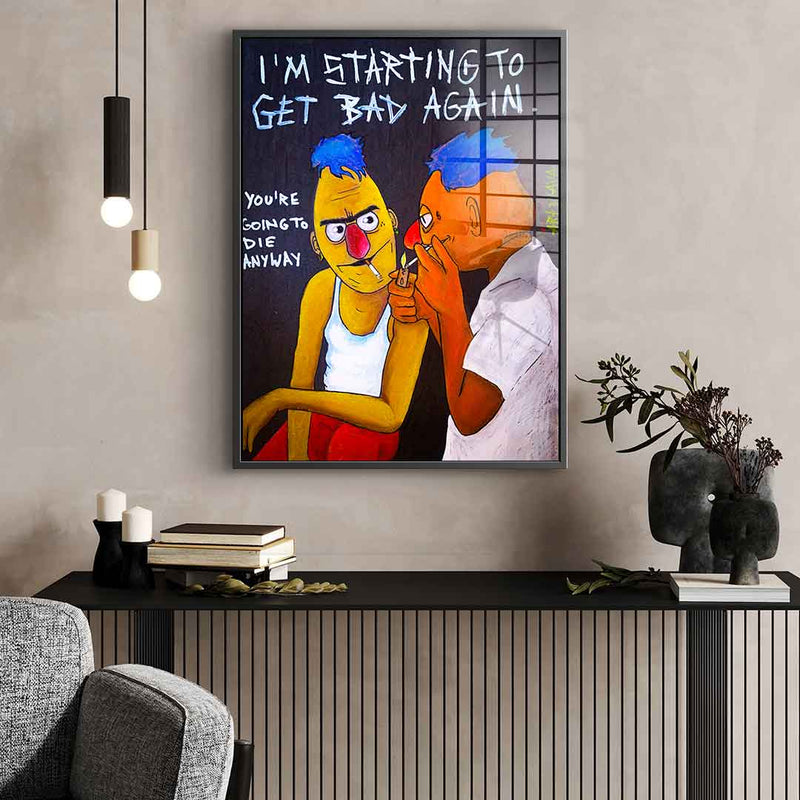 Badass Ernie and Bert - acrylic
