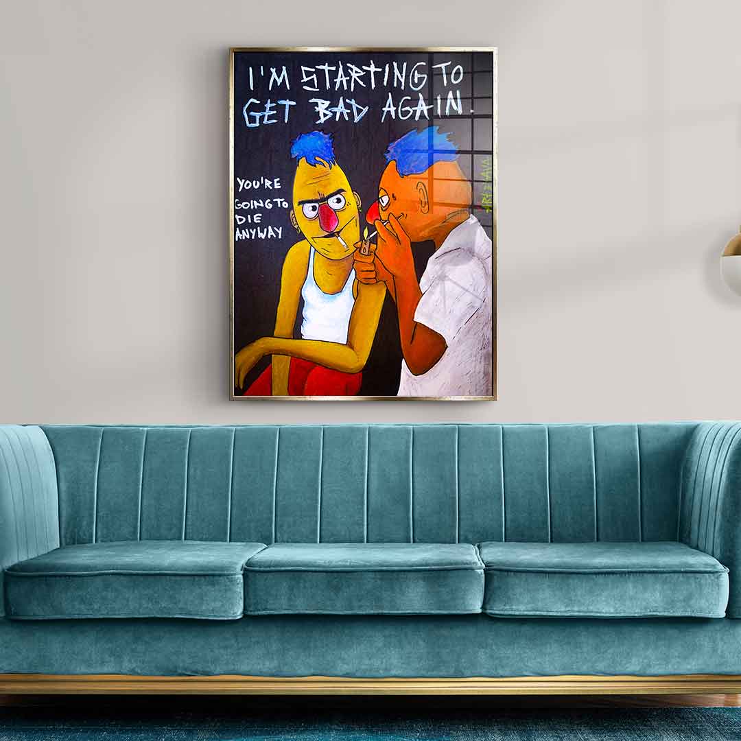 Badass Ernie und Bert - Acrylglas
