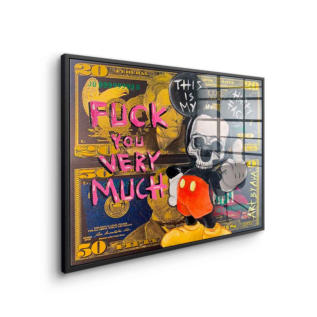 Badass Comic Maus - Acrylglas