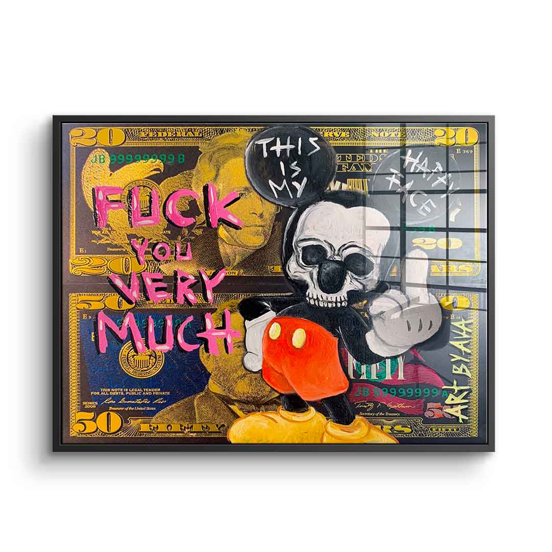 Badass Comic Maus - Acrylglas