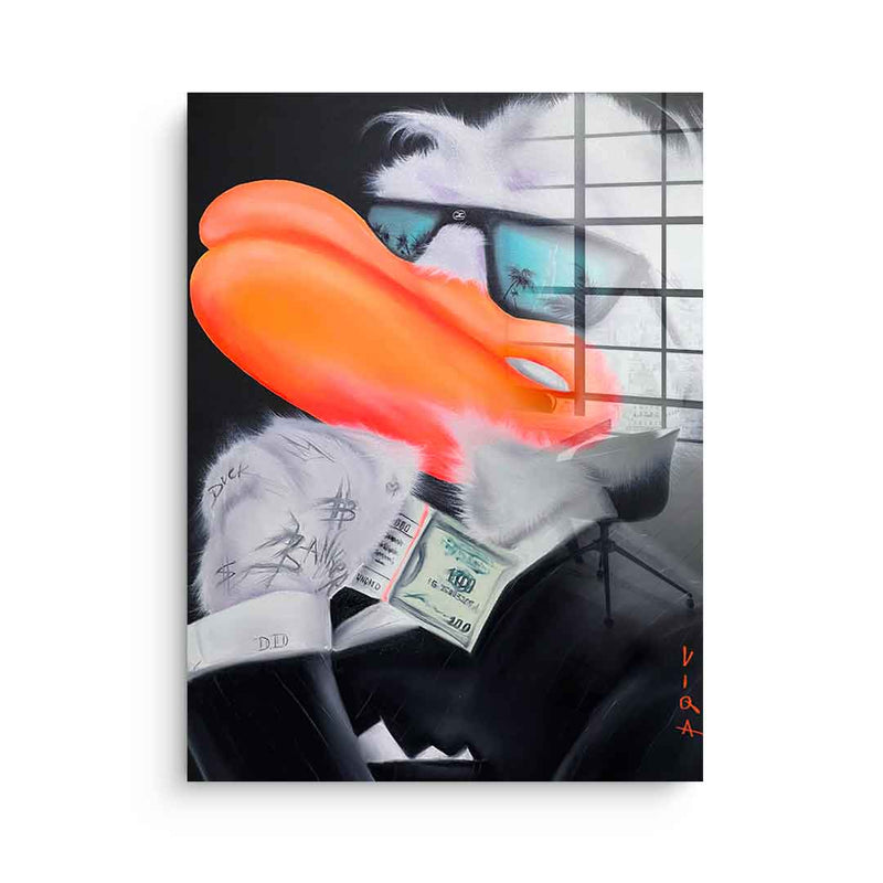 Banker Duck - acrylic glass