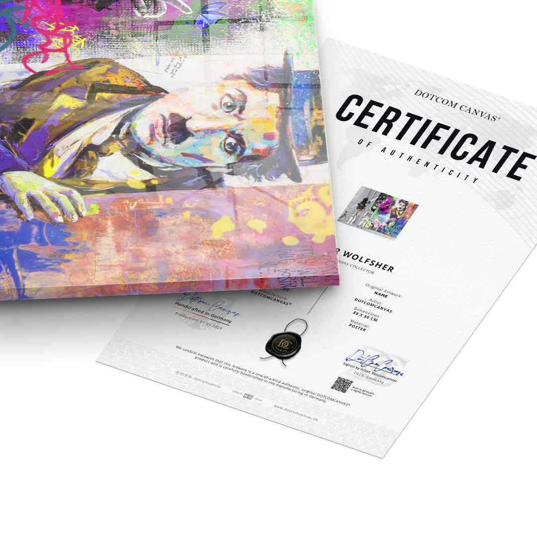 Banksy Curtain - Acrylglas