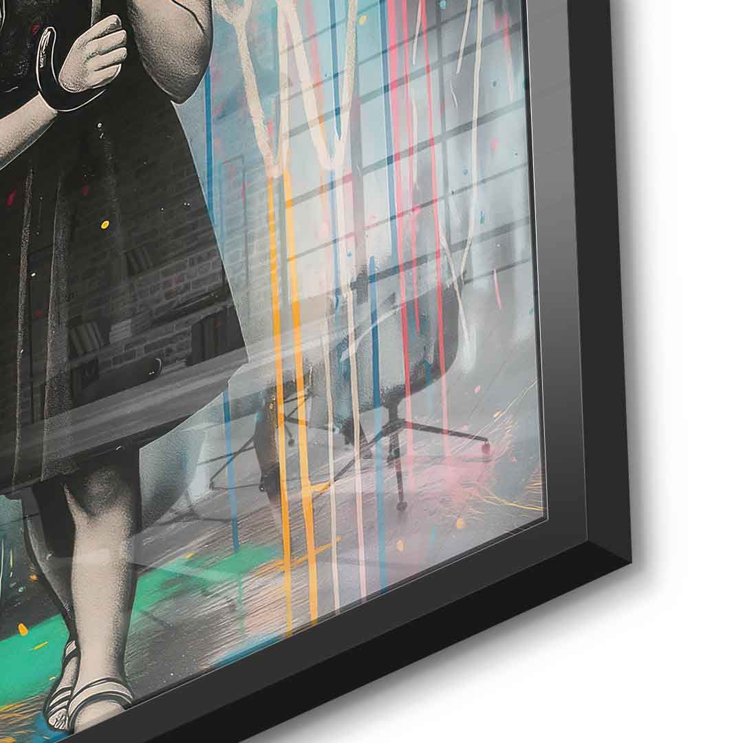 Banksy Umbrella - Acrylglas