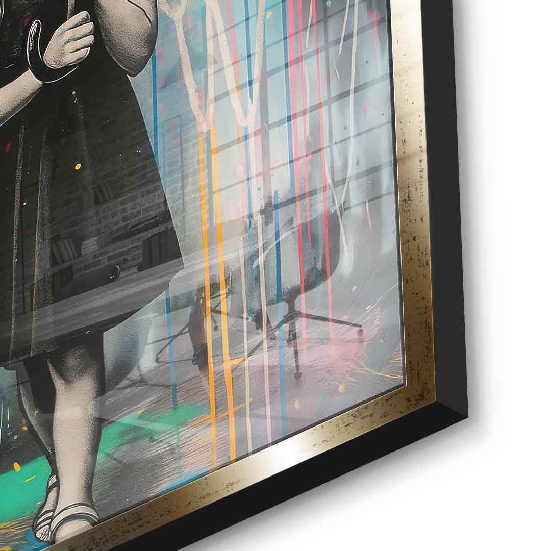 Banksy Umbrella - Acrylglas