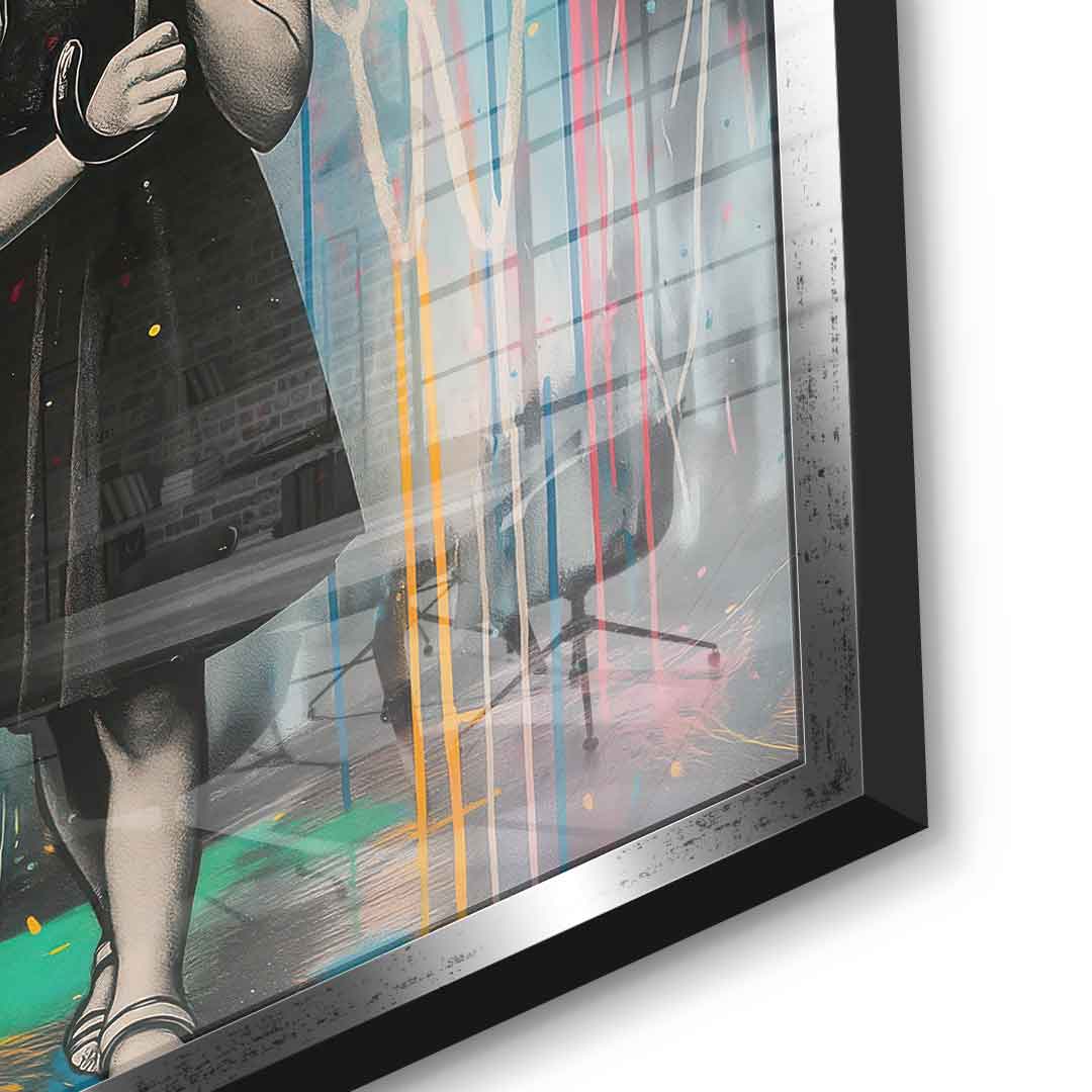 Banksy Umbrella - Acrylglas