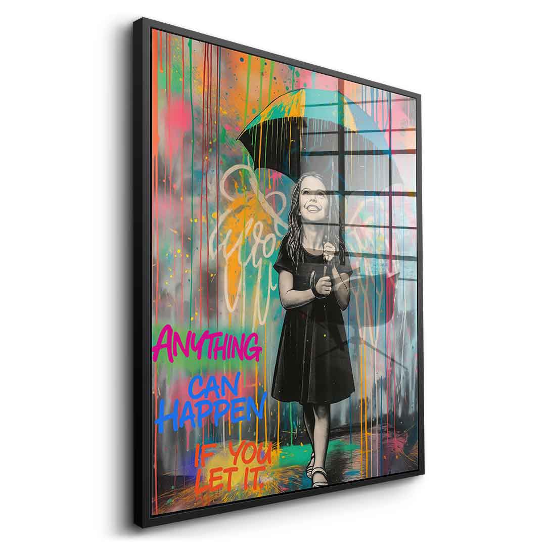 Banksy Umbrella - Acrylglas
