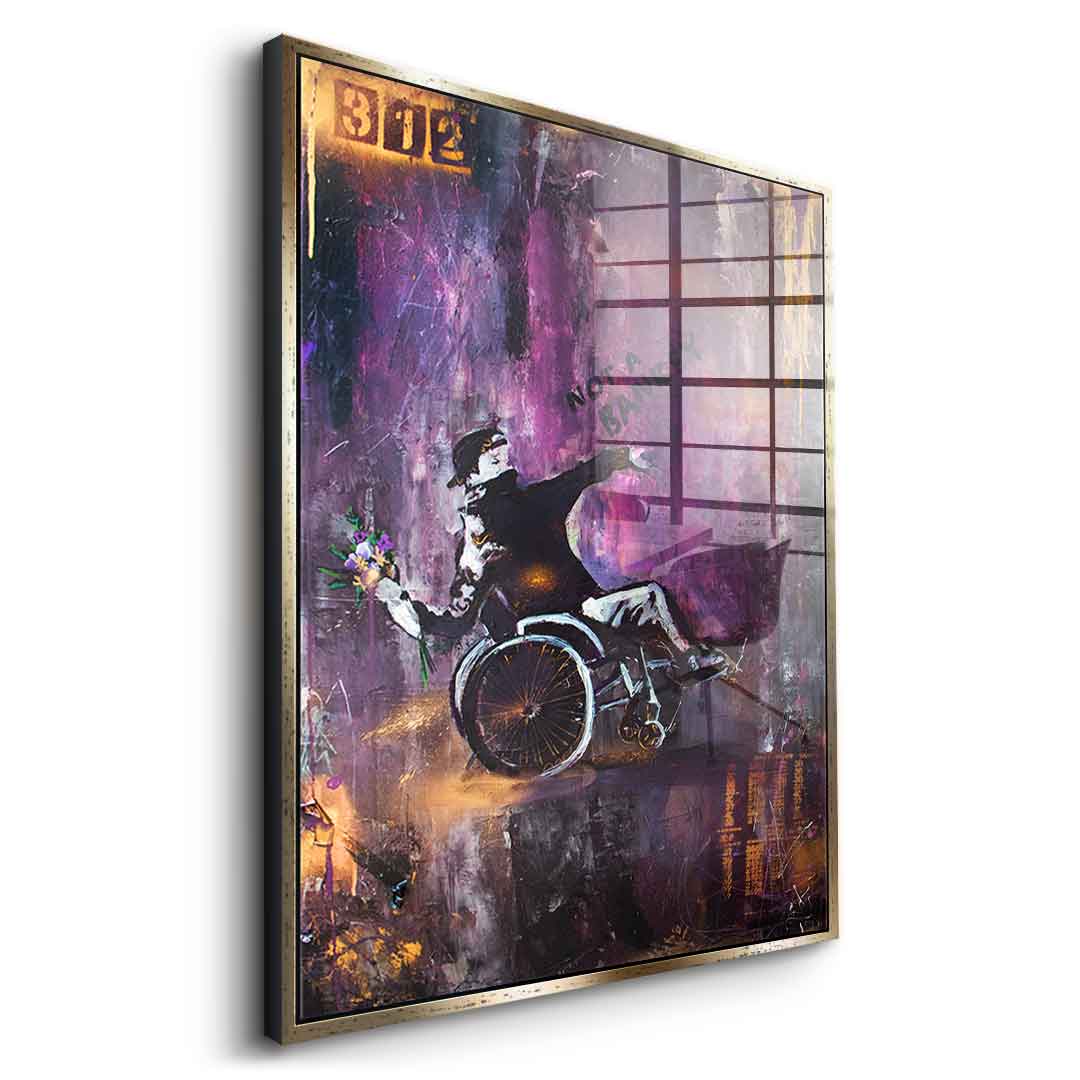Banksy Wheelchair - Acrylic glass