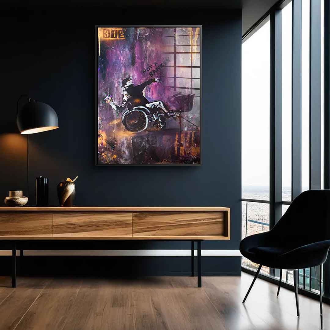 Banksy Wheelchair - Acrylic glass