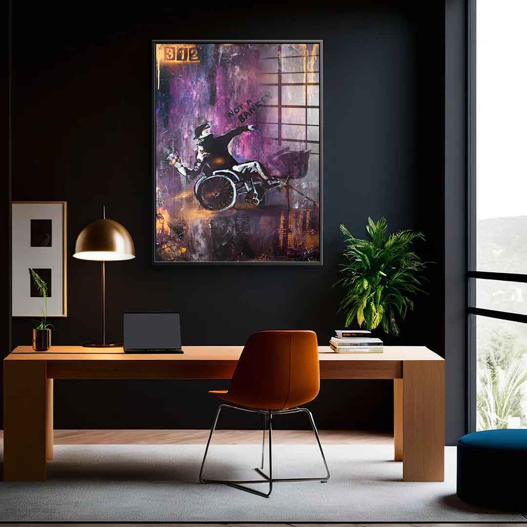 Banksy Wheelchair - Acrylic glass