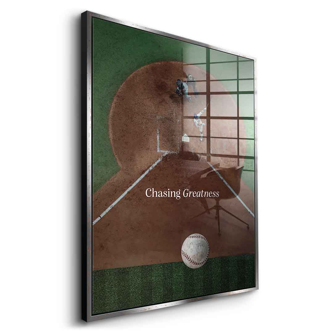 Chasing Greatness #Baseball - Acrylglas