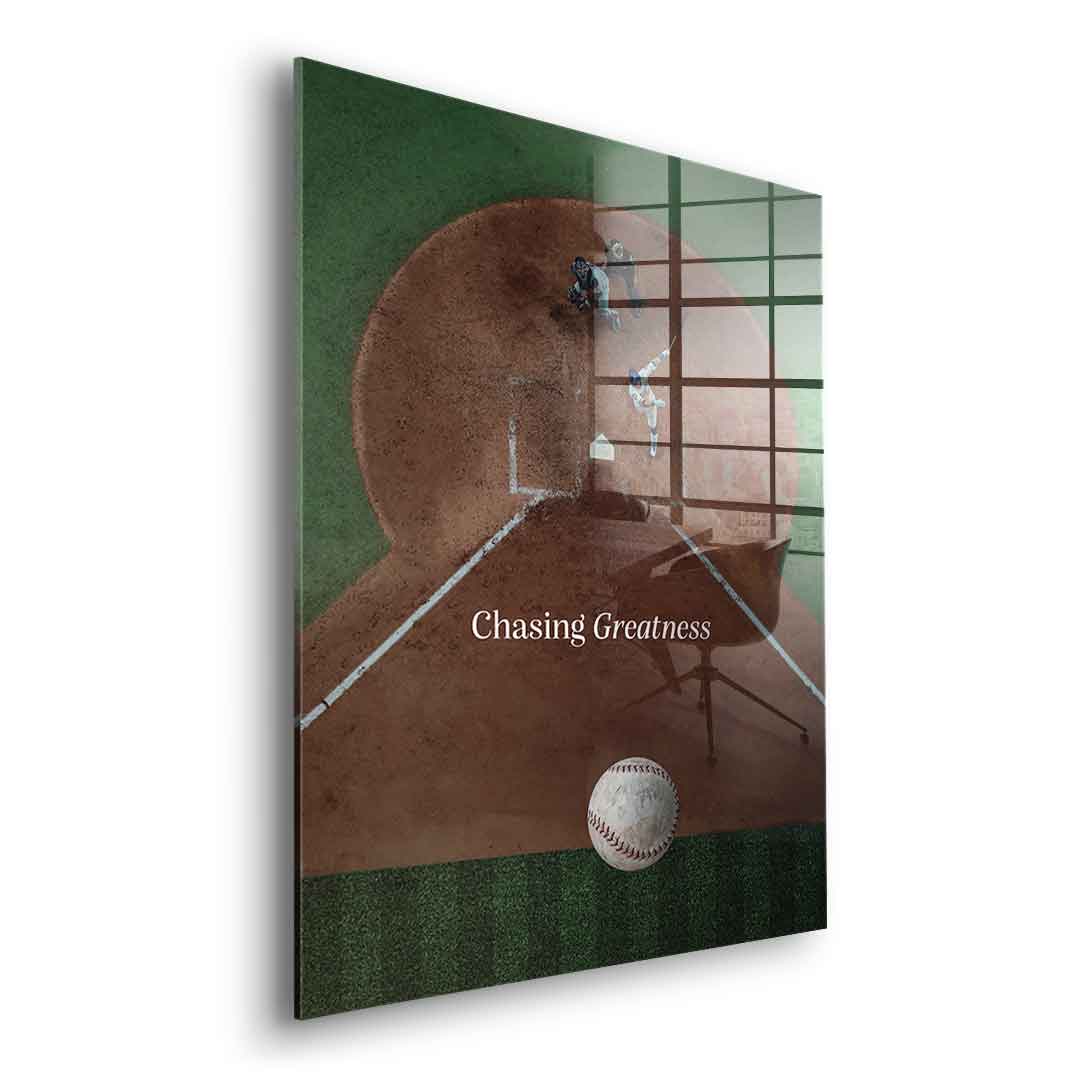 Chasing Greatness #Baseball - Acrylglas