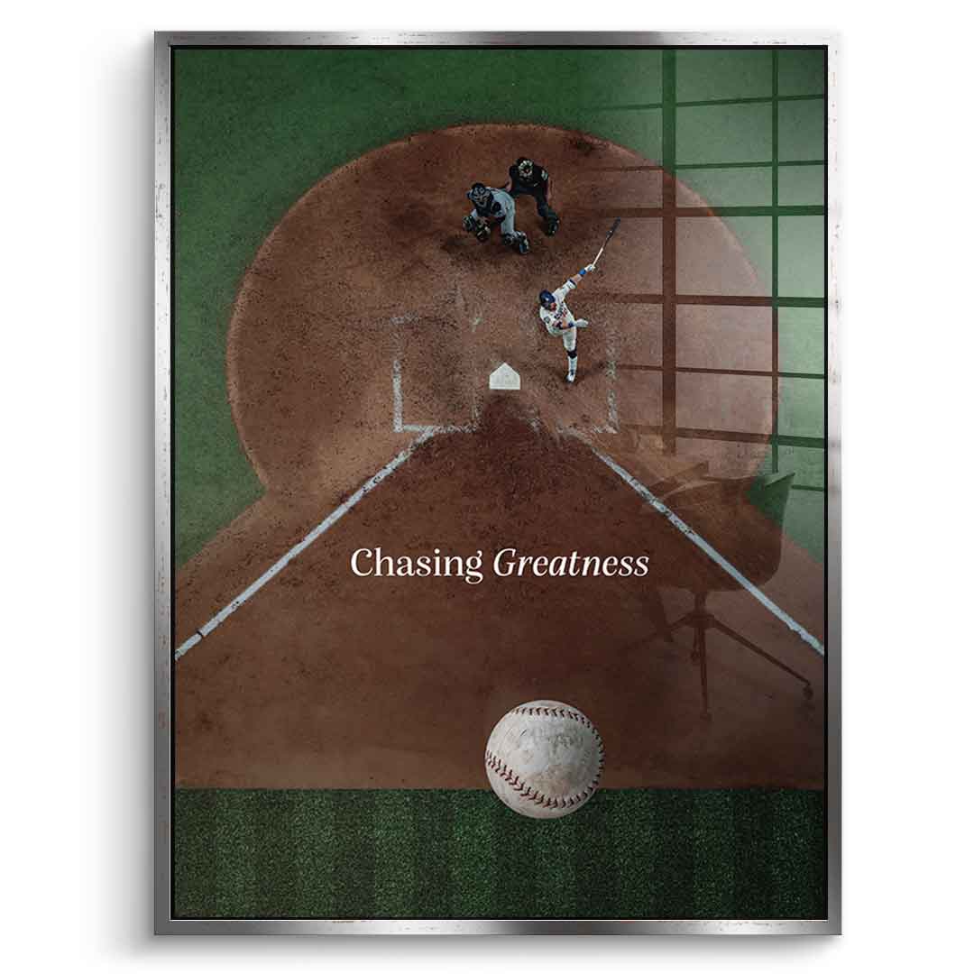 Chasing Greatness #Baseball - Acrylglas