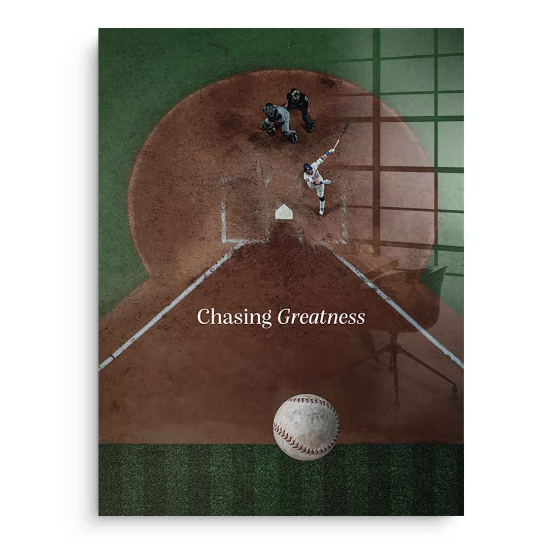 Chasing Greatness #Baseball - Acrylglas