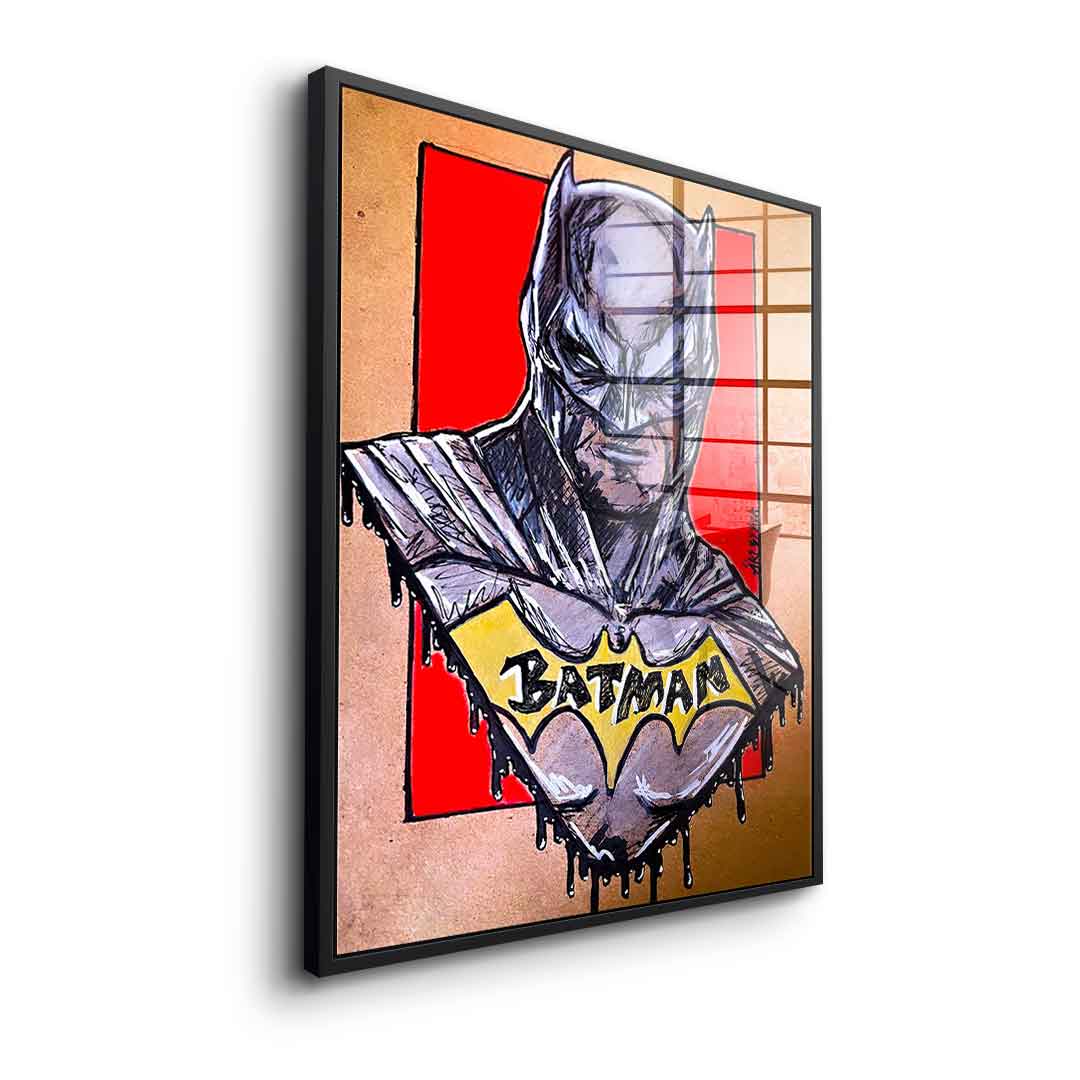Batman Drawing - Acrylglas