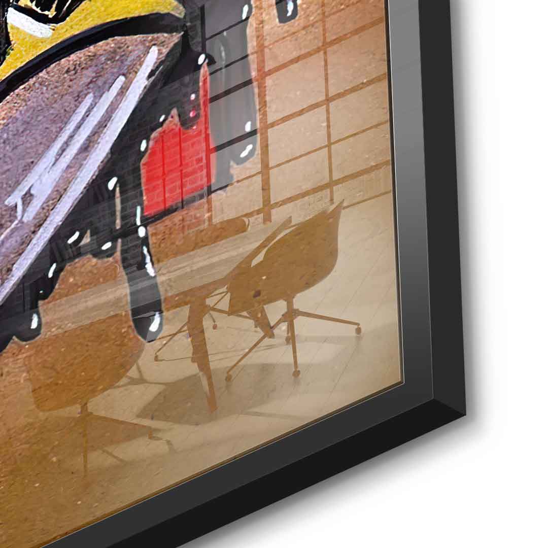 Night Fighter Drawing - Acrylic Glass