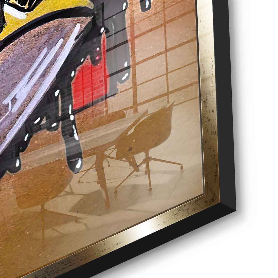 Night Fighter Drawing - Acrylic Glass