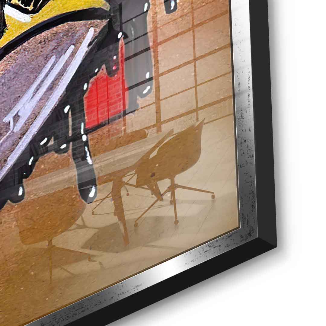 Night Fighter Drawing - Acrylic Glass