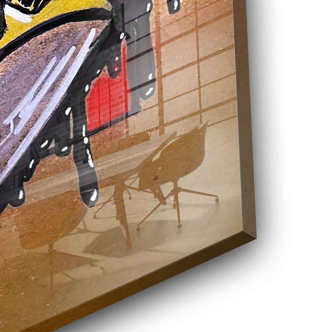 Night Fighter Drawing - Acrylic Glass