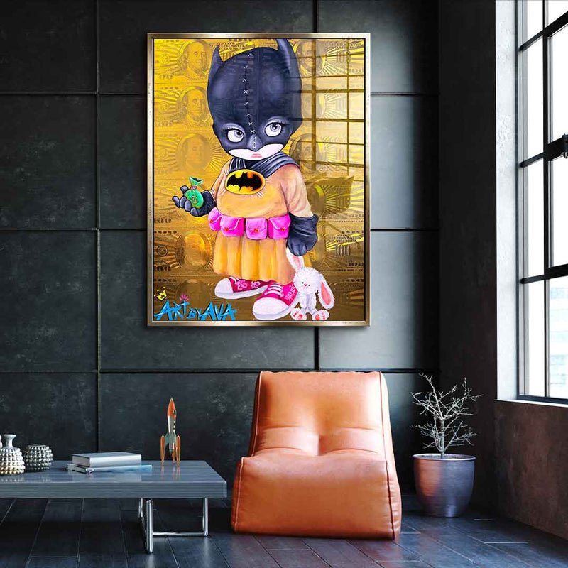 Batman Money Kid - acrylic