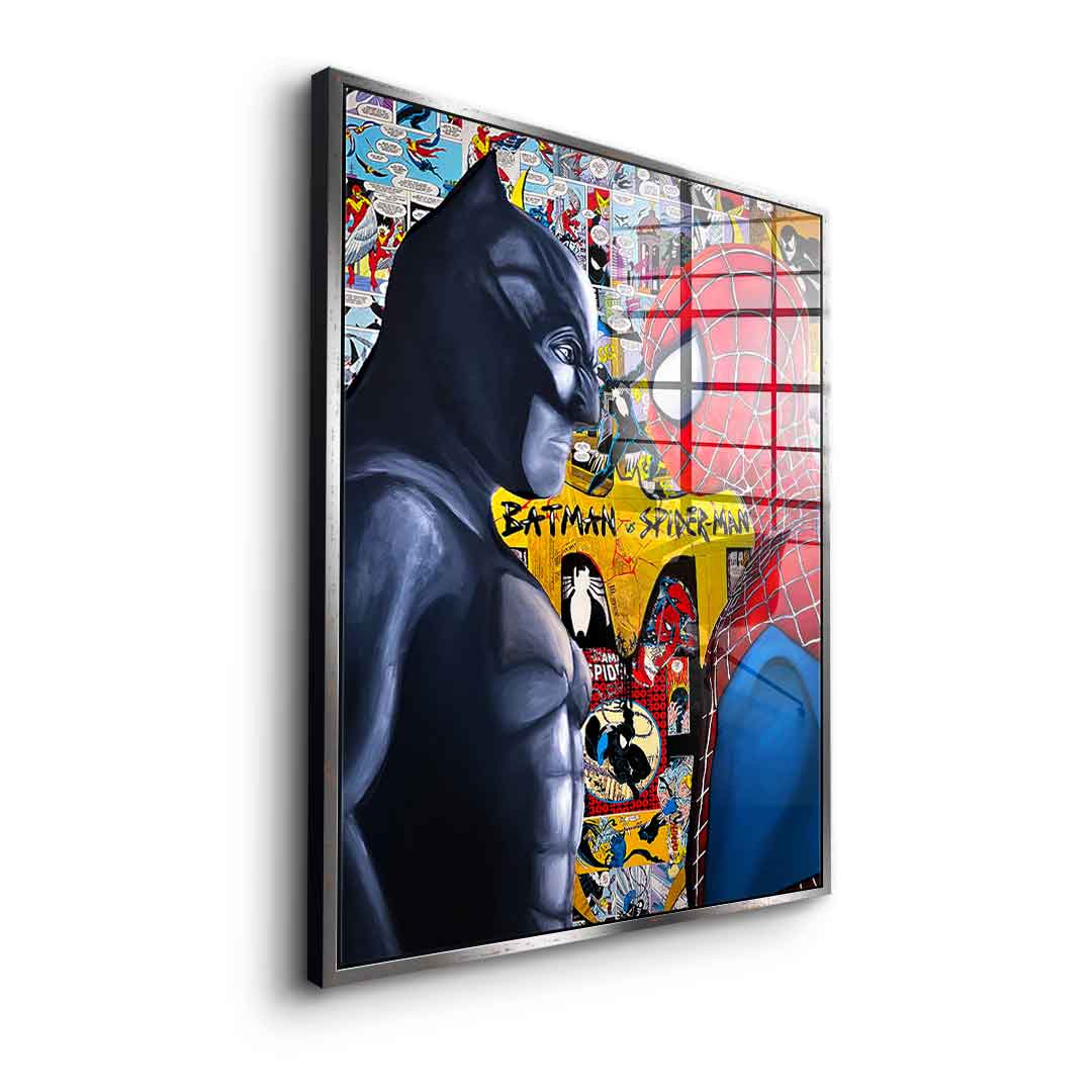 Night Fighter vs. Spider Warrior - Acrylic Glass