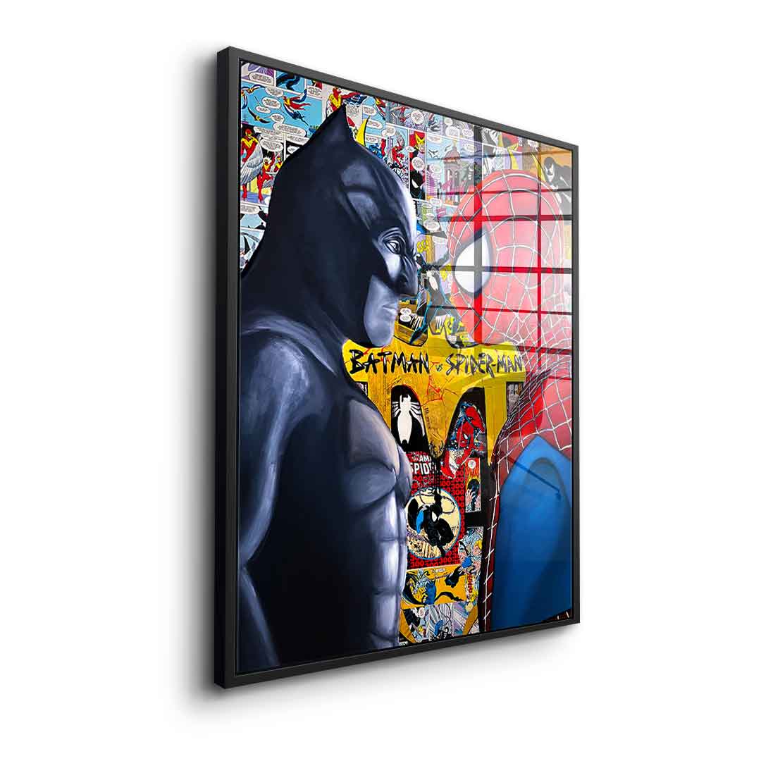 Night Fighter vs. Spider Warrior - Acrylic Glass