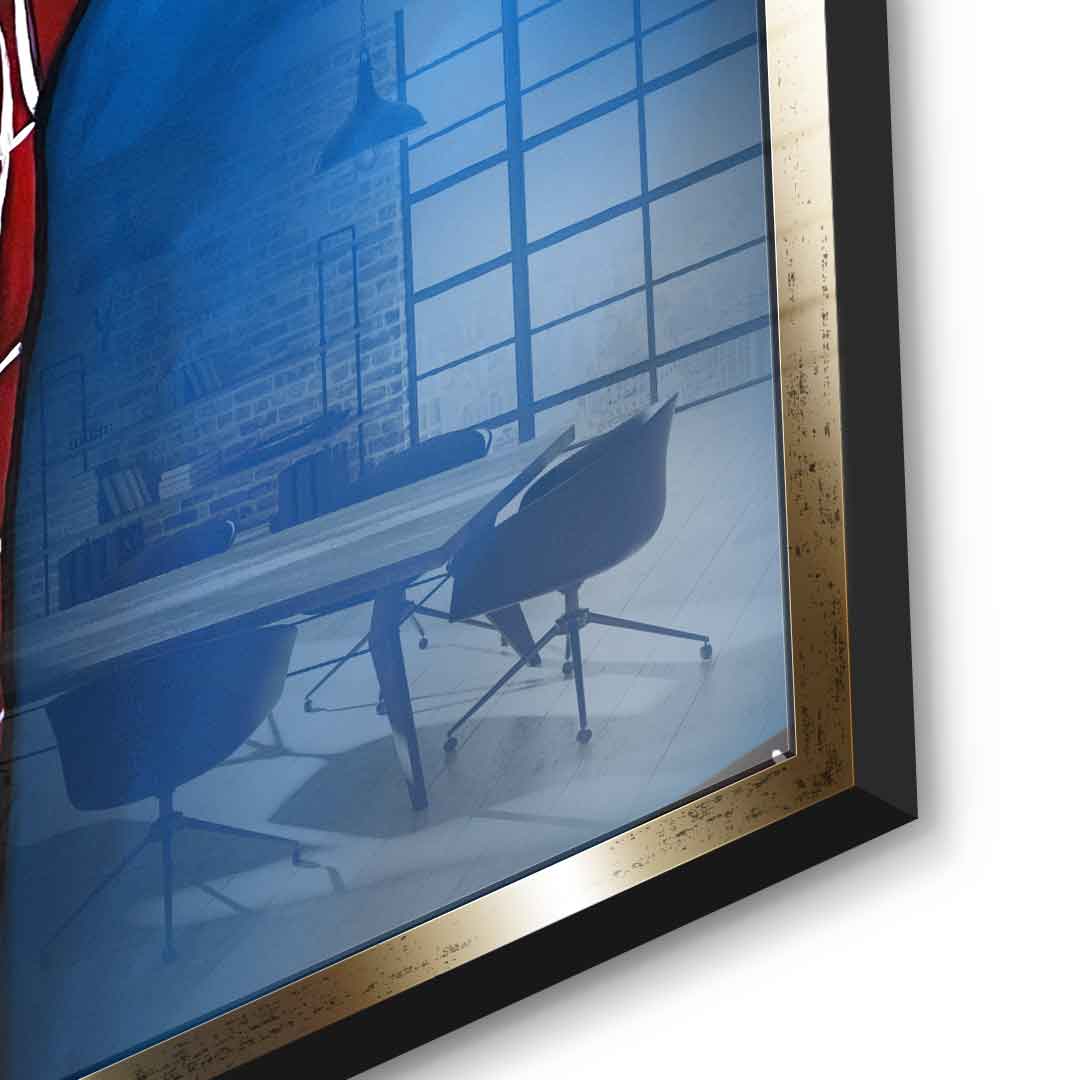 Night Fighter vs. Spider Warrior - Acrylic Glass