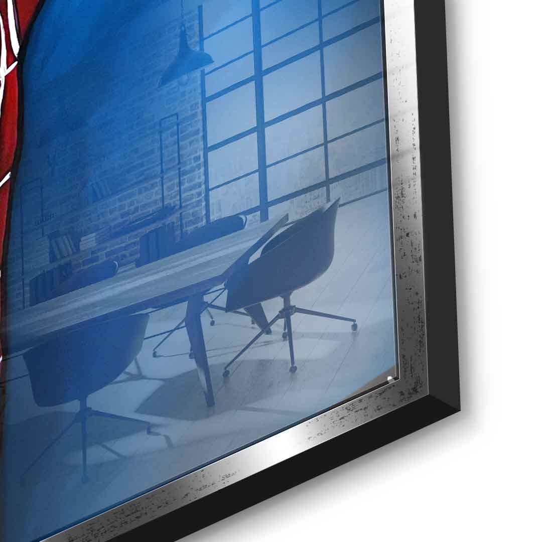 Night Fighter vs. Spider Warrior - Acrylic Glass