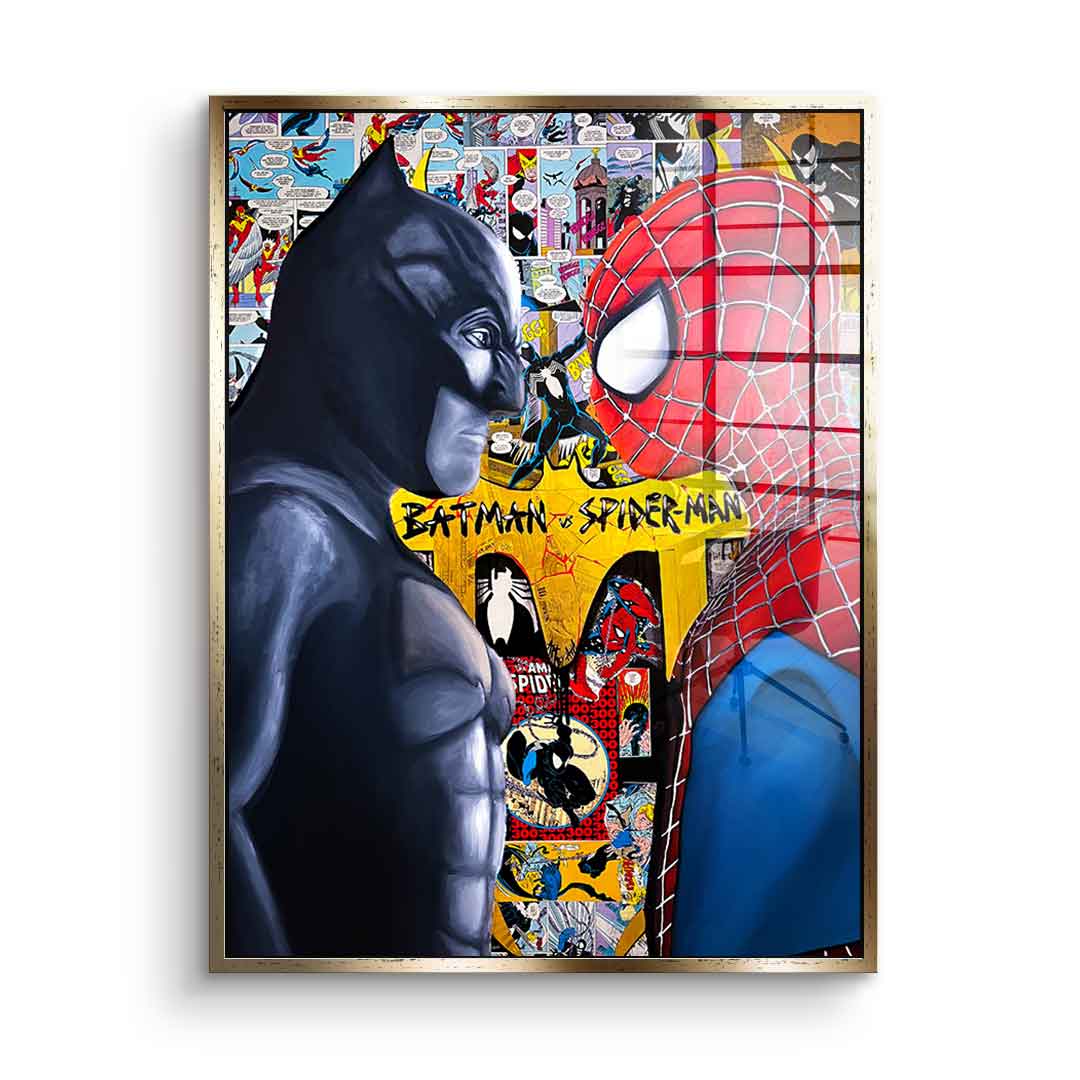 Night Fighter vs. Spider Warrior - Acrylic Glass