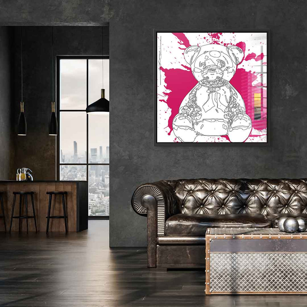 Bear Splash Acrylglasbild – Ansicht 3