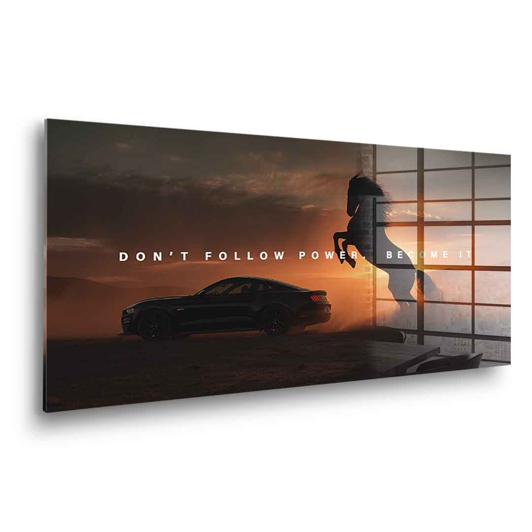 Become Power (Ford Mustang) - Acrylic glass