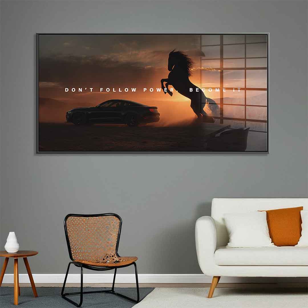 Become Power (Ford Mustang) - Acrylic glass
